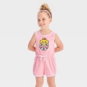 NEW Nintendo Pink Princess Kids Romper Size 4T